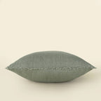 24x24 Lina Linen Pillow Flint Grey