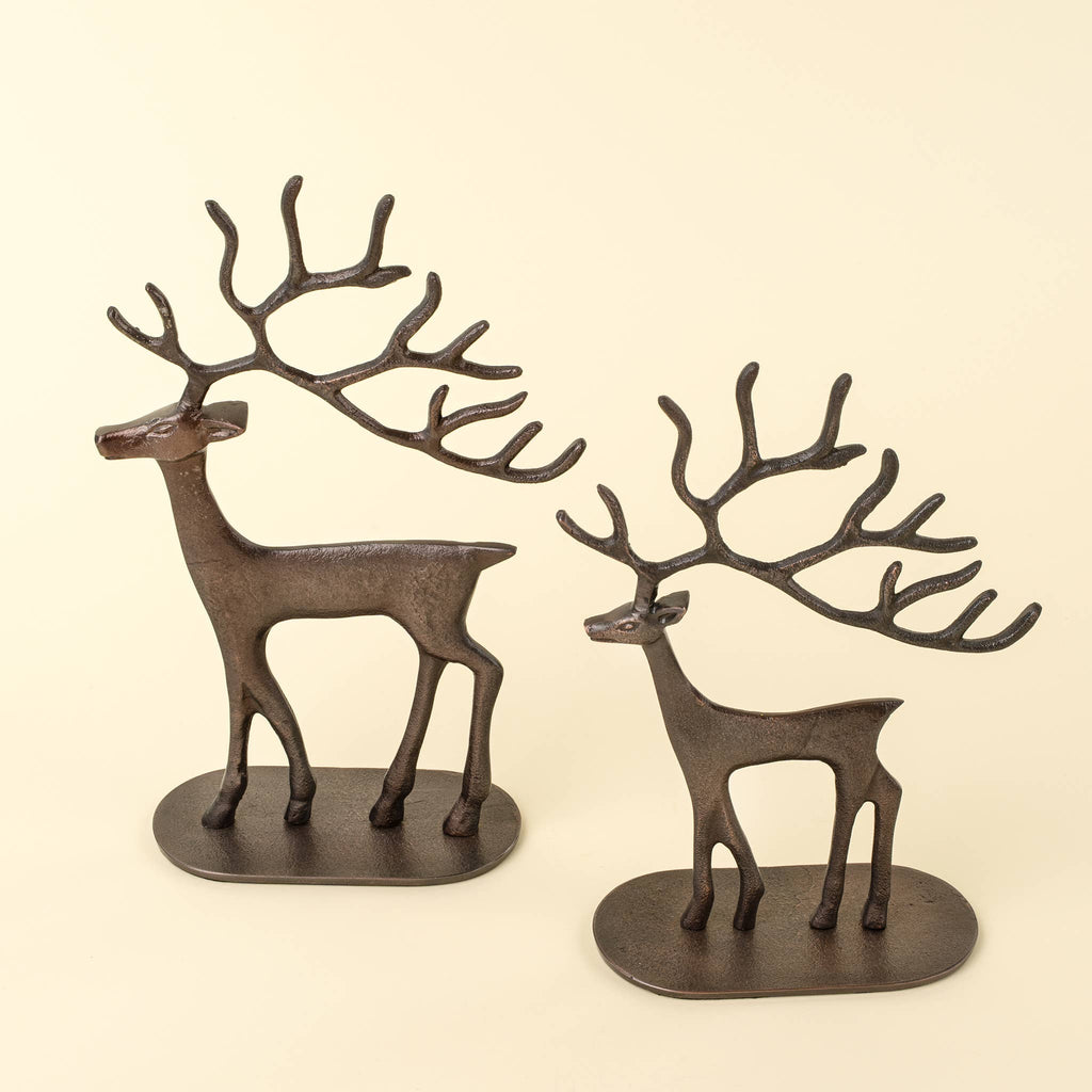 Bronze Reindeer Statue