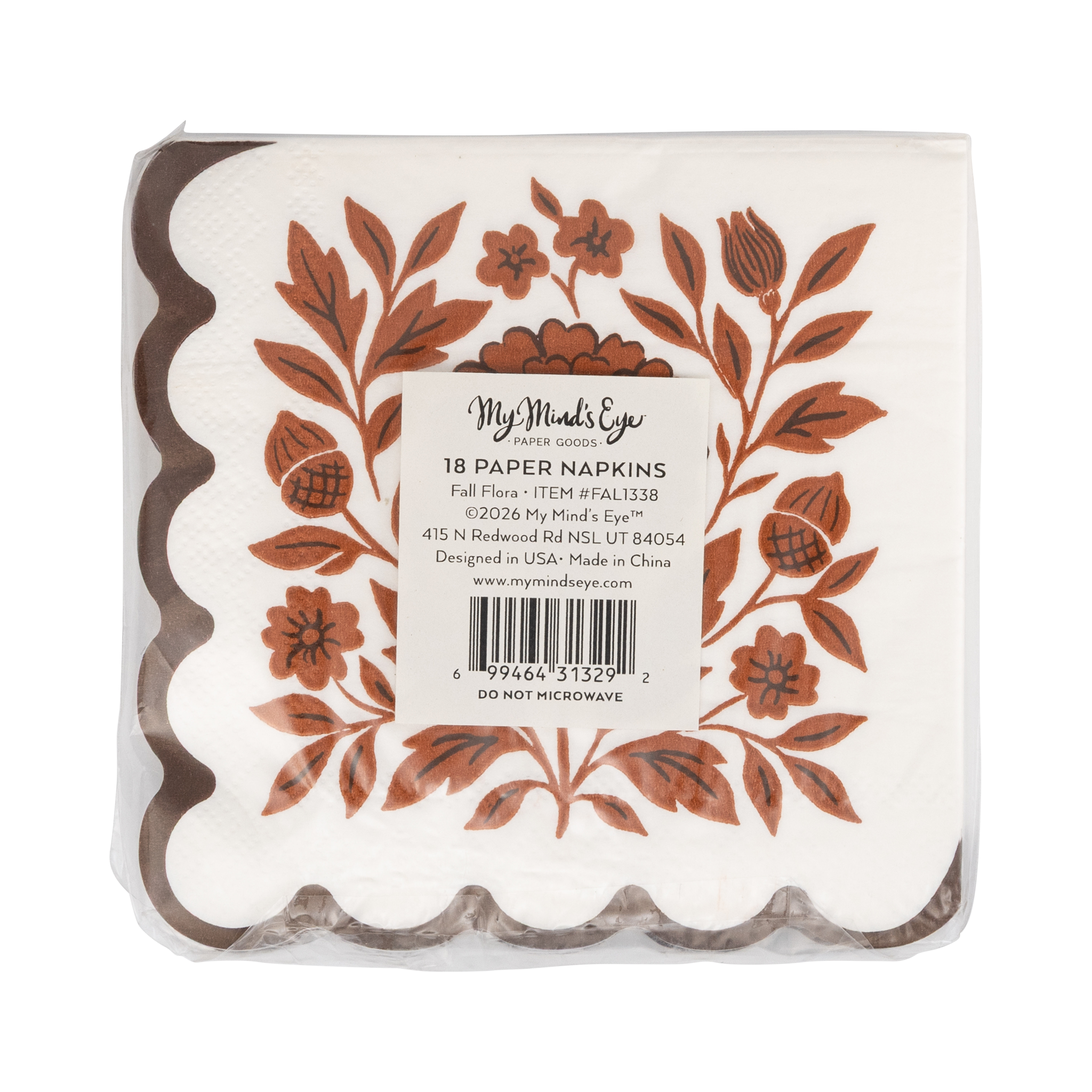 Fall Flora Cocktail Napkin