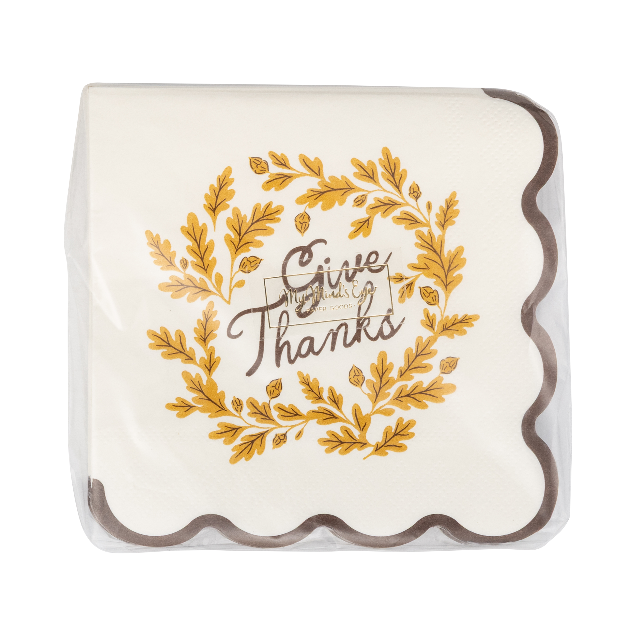 Give Thanks Cocktail Paper Napkins
