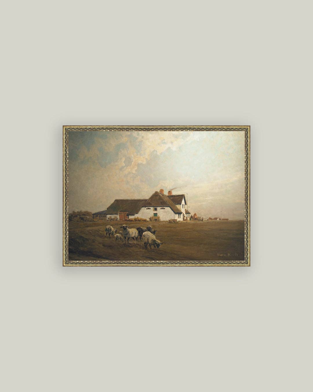 Farmhouse - East Frisia Framed Antique Art