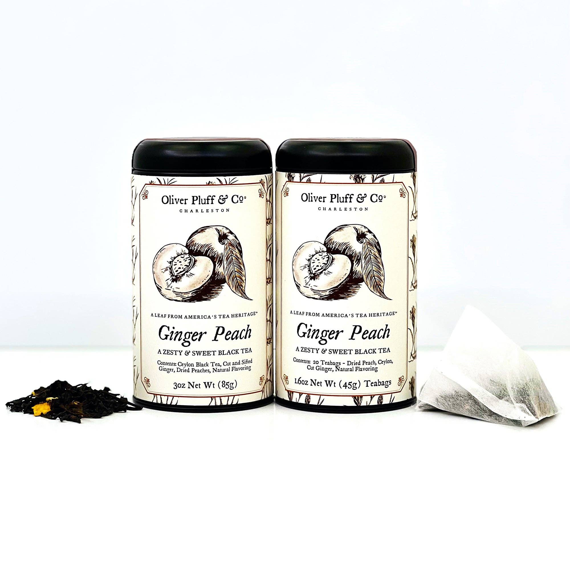 Ginger Peach Tea In Tin