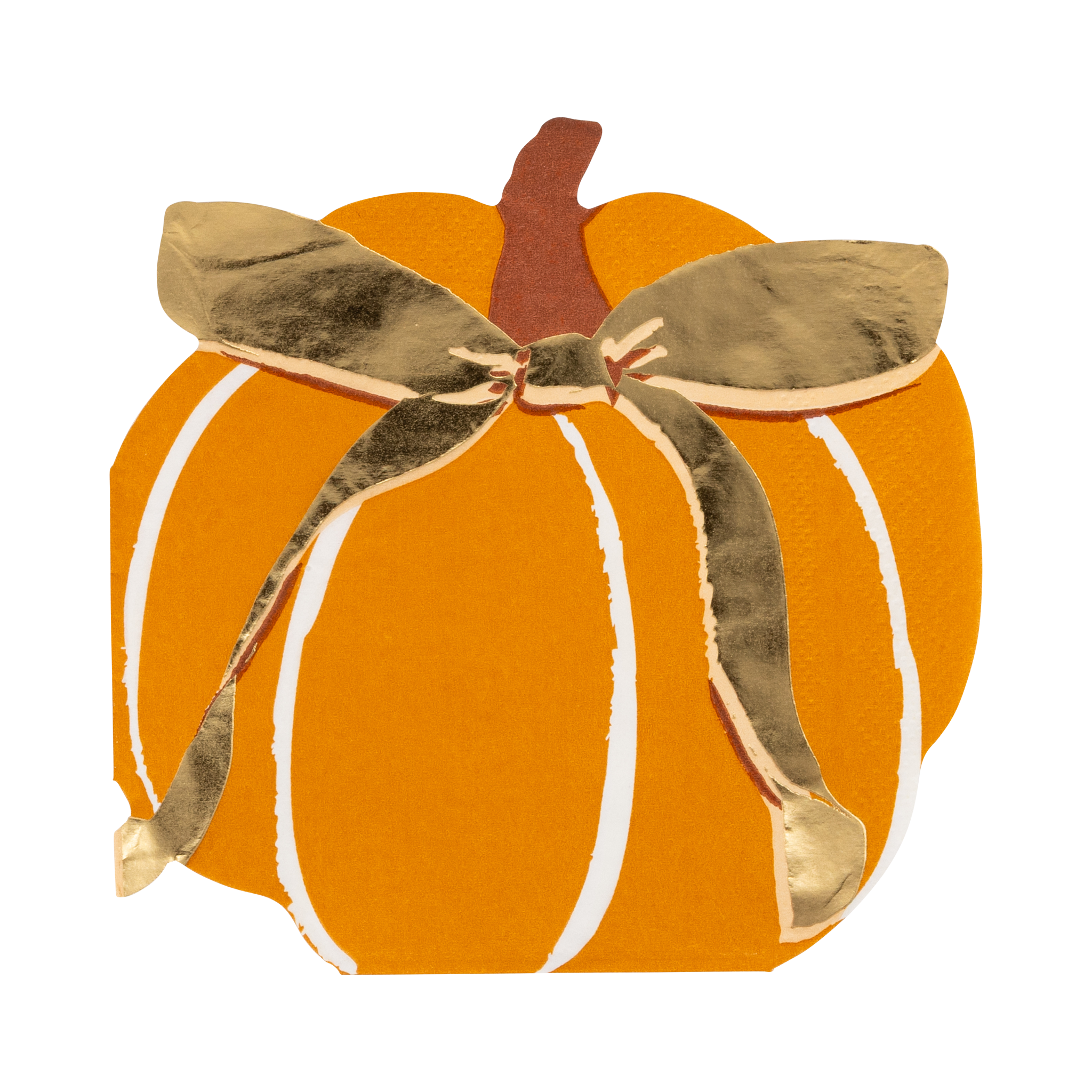 Harvest Pumpkin Shaped Paper Napkins