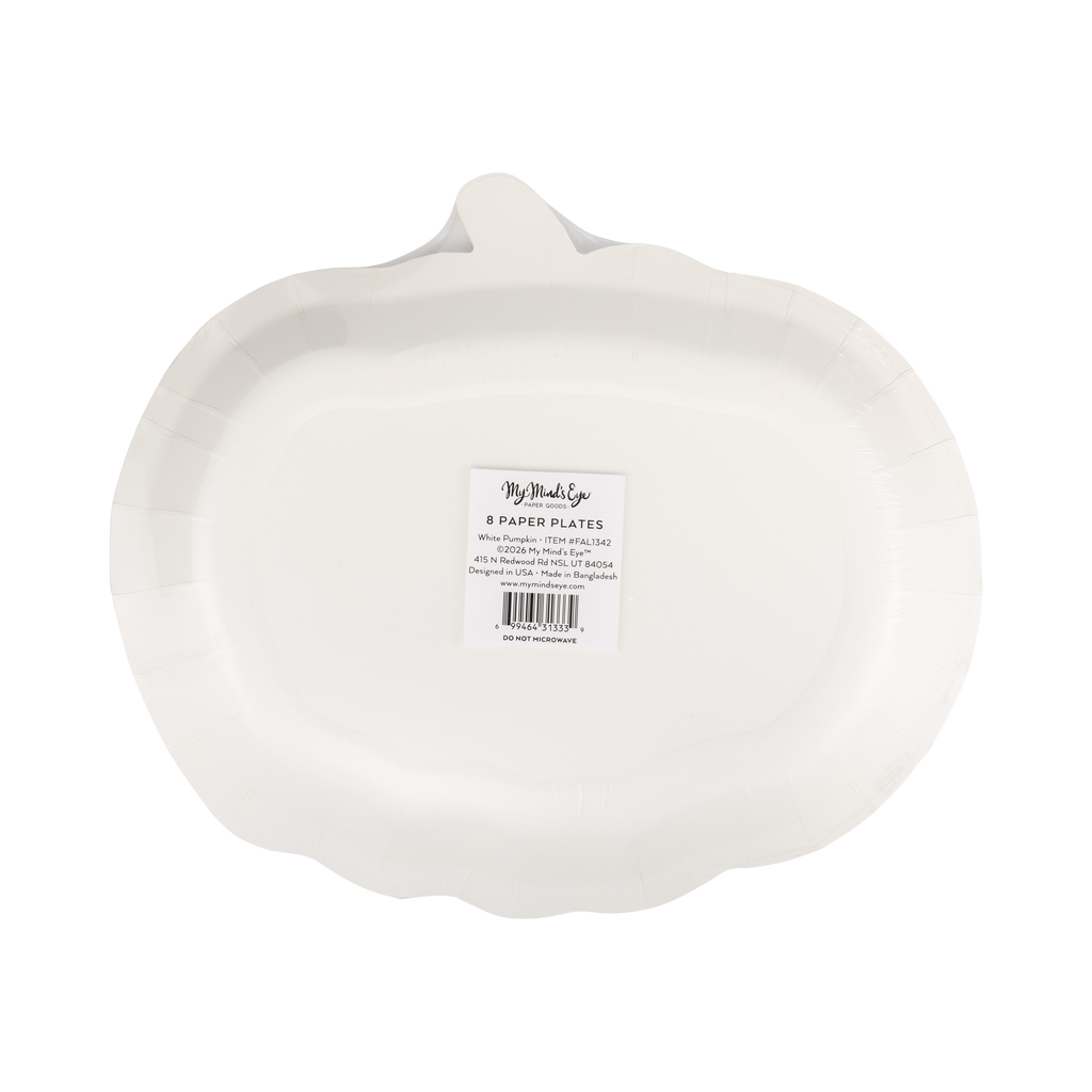 Cream Pumpkin Shaped Plate
