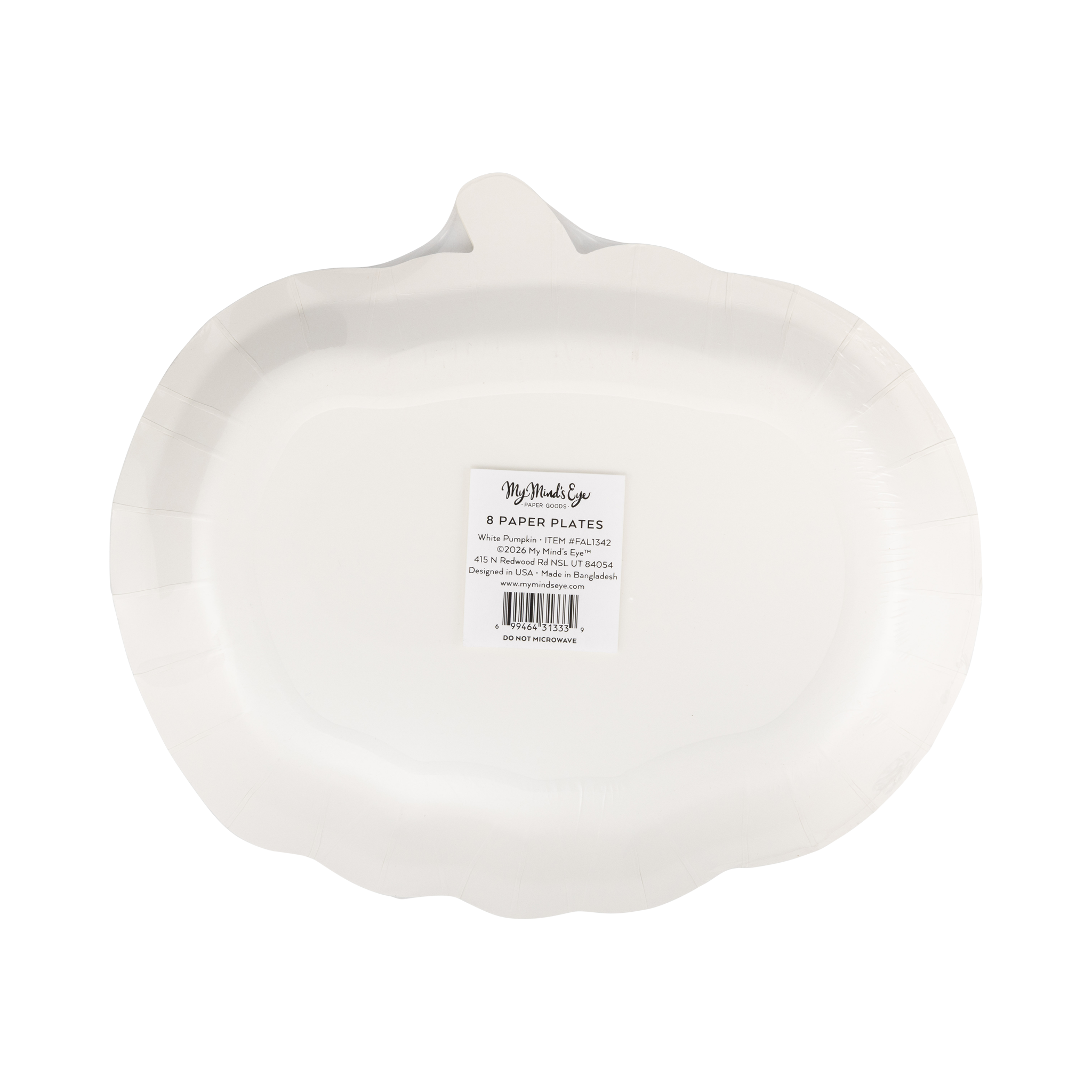 Cream Pumpkin Shaped Plate