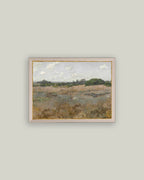 Meadow by the Shoreline Framed Antique Art