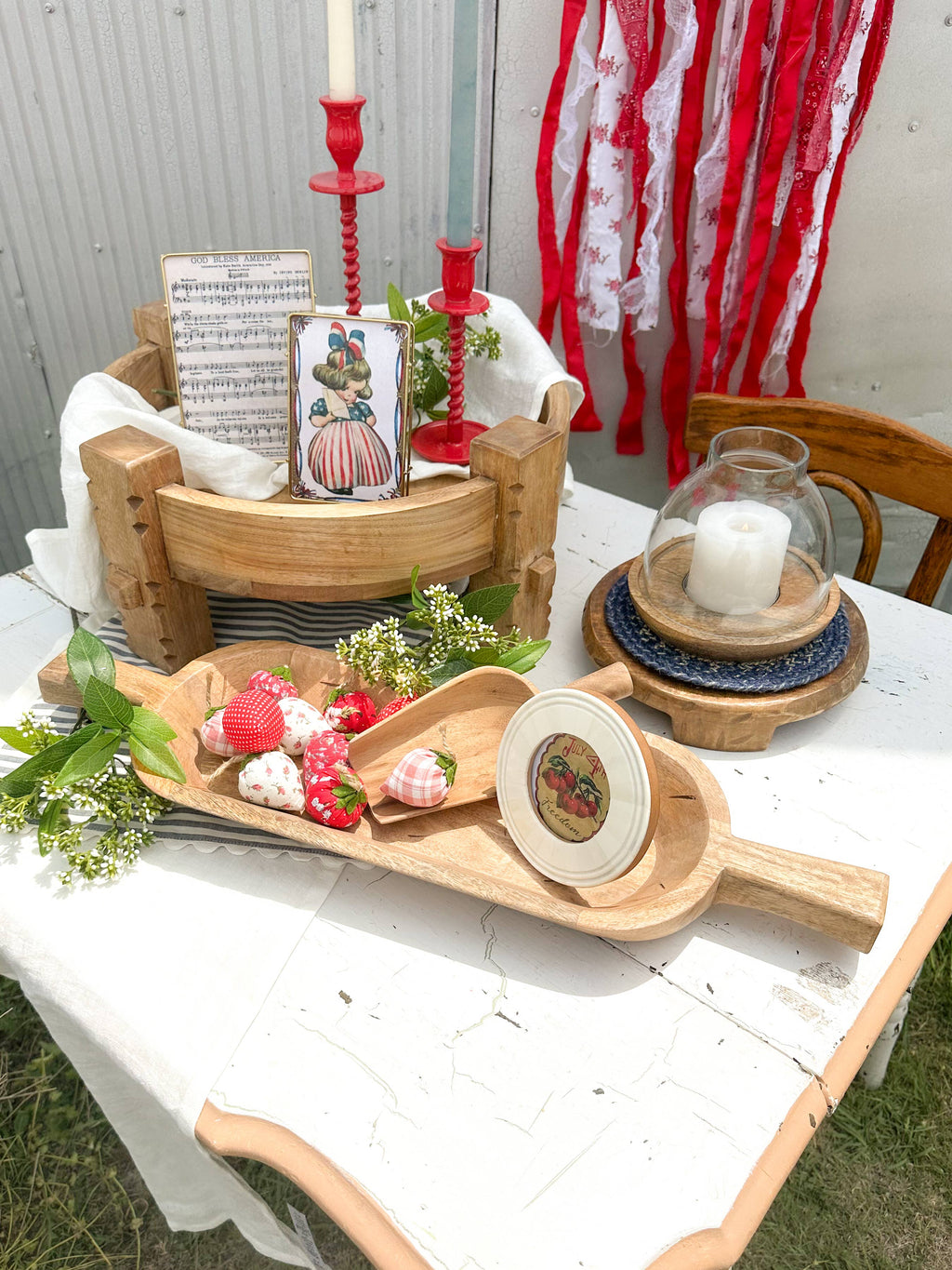 Found Wood Pedestal Med