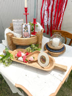 Found Wood Pedestal Med