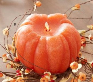 4.5" Orange Pumpkin Luminara Candle