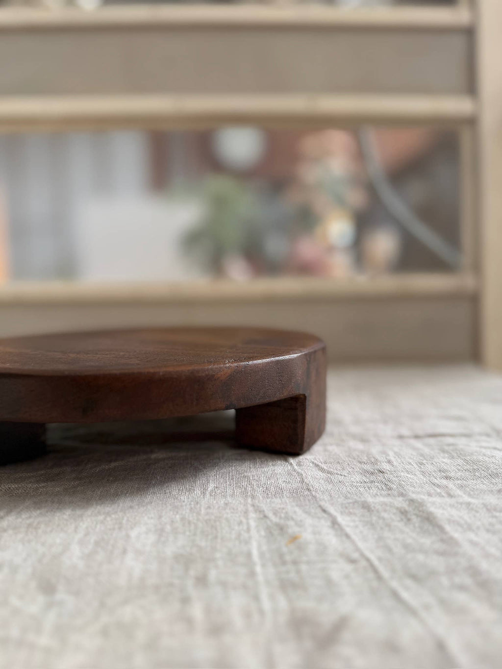 Found Wood Pedestal Med