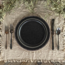Black Crackle Melamine Plate