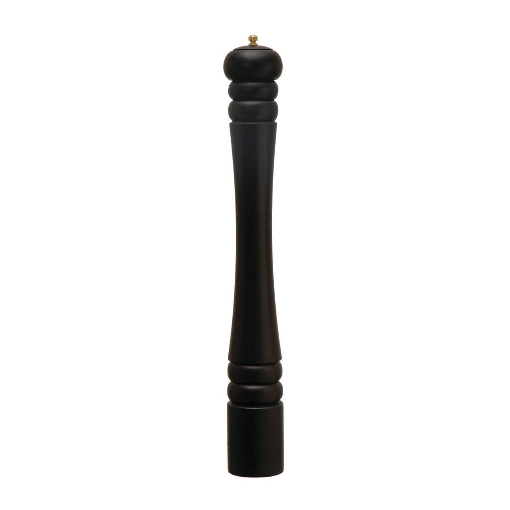 Black Rubberwood Salt & Pepper Mill – 20" Modern Grinder
