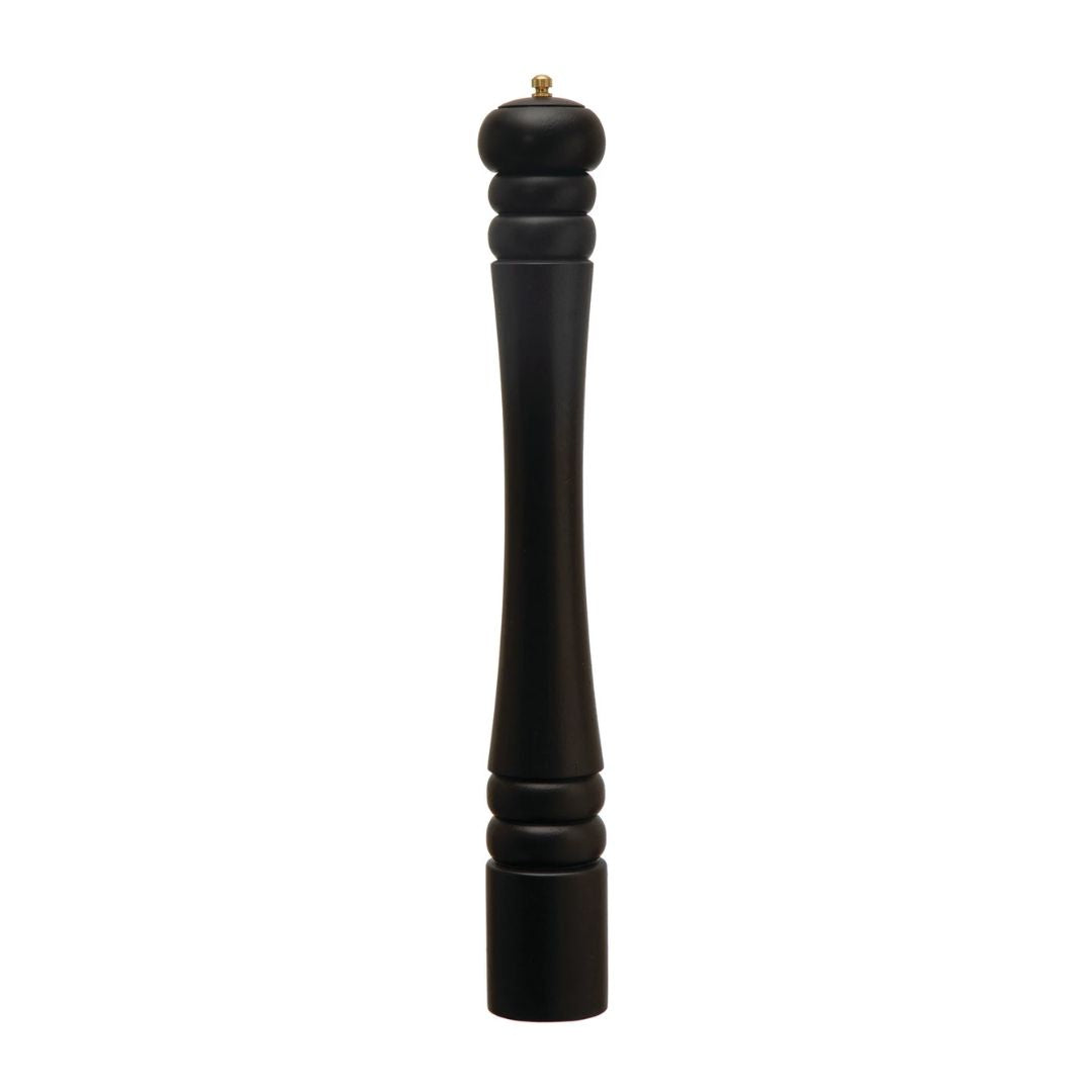 Black Rubberwood Salt & Pepper Mill – 20" Modern Grinder