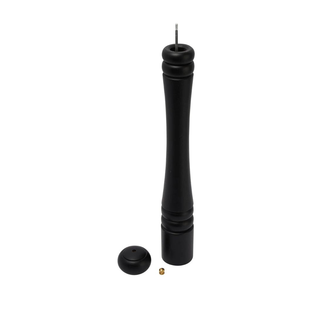 Black Rubberwood Salt & Pepper Mill – 20" Modern Grinder