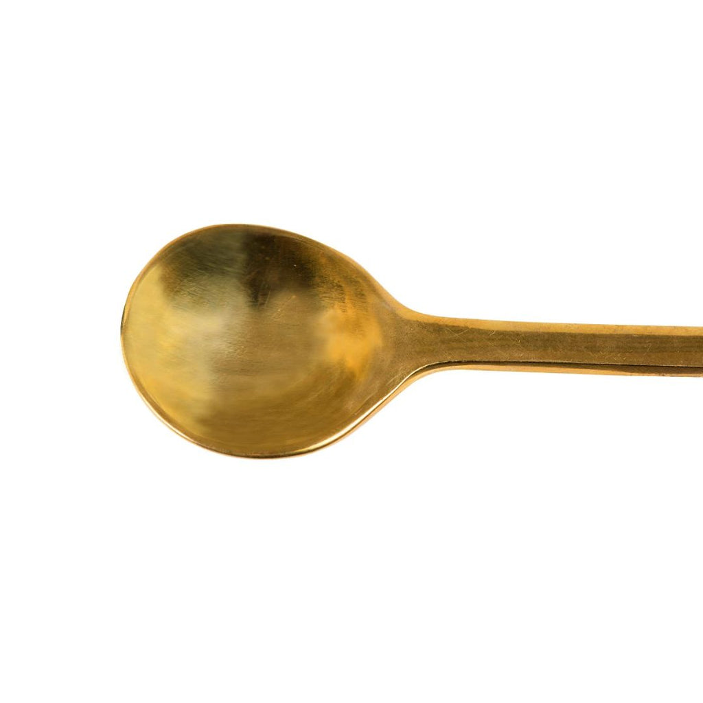 5" Brass Spoon with Bee – Gold Honey & Sugar Spoon