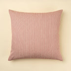 24x24 Red Ticking Pillow
