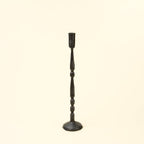 Sm Nova Forged Tall Candlestick Blk