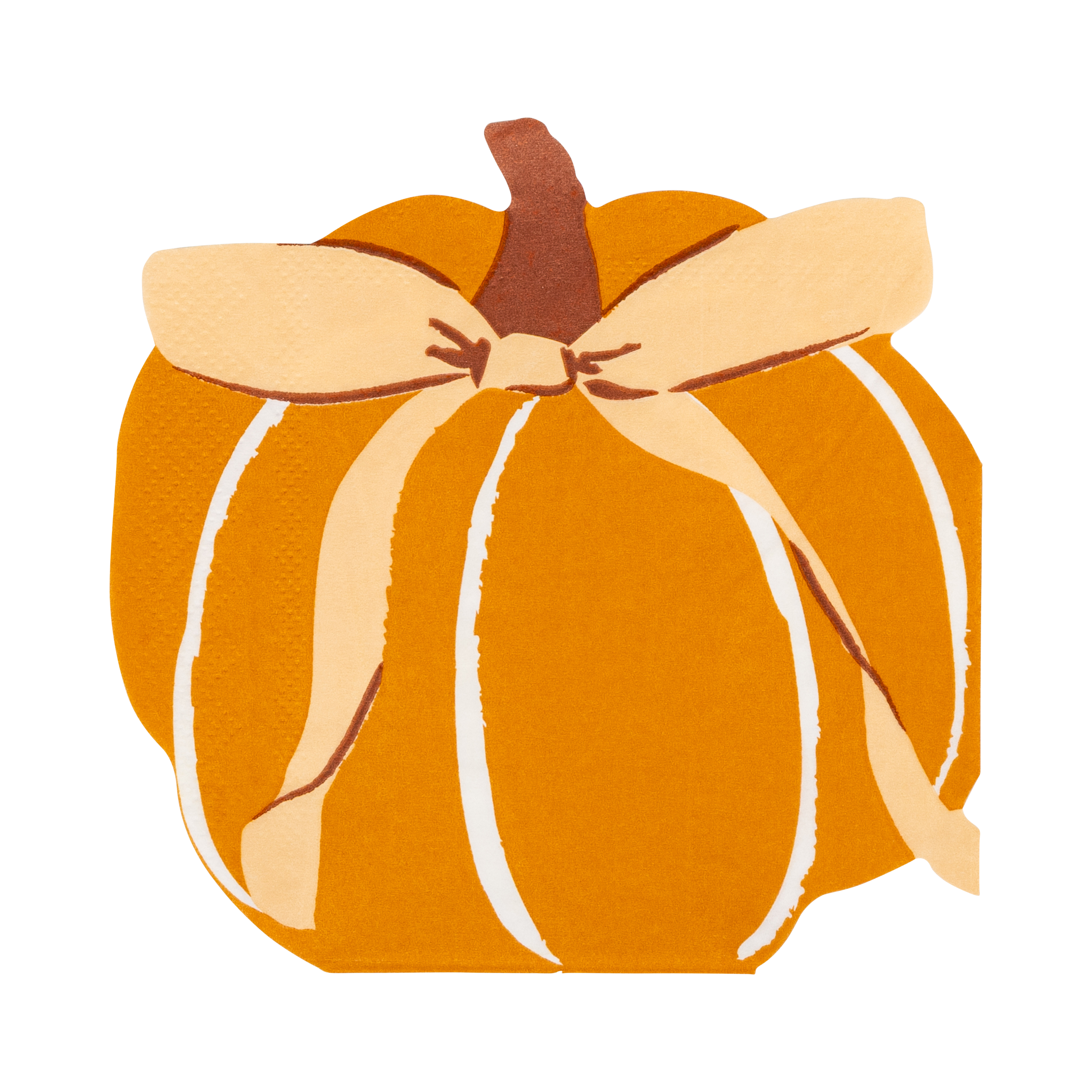 Harvest Pumpkin Shaped Paper Napkins