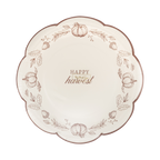 Happy Harvest Line Art Paper Plates