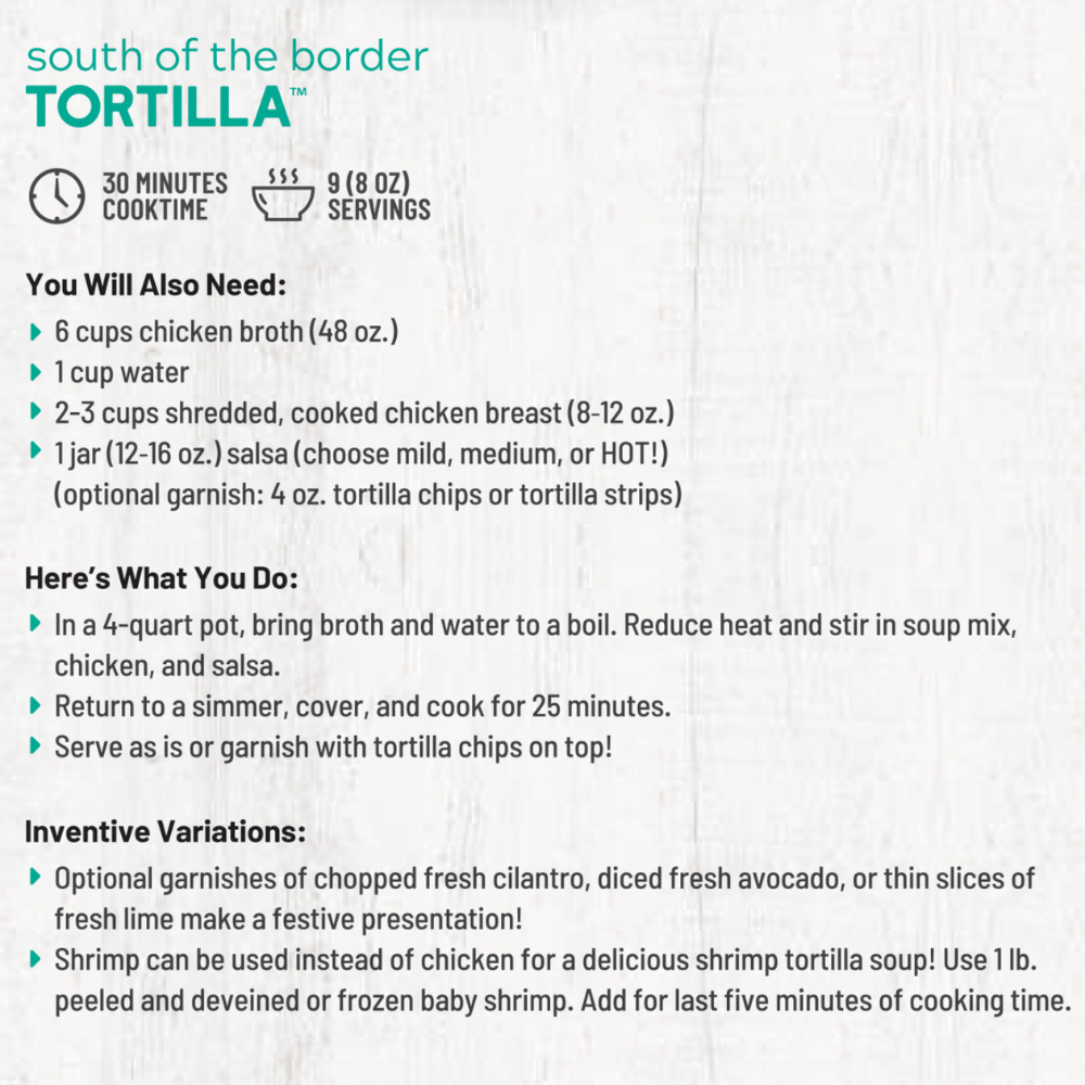 South of the Border Tortilla Soup