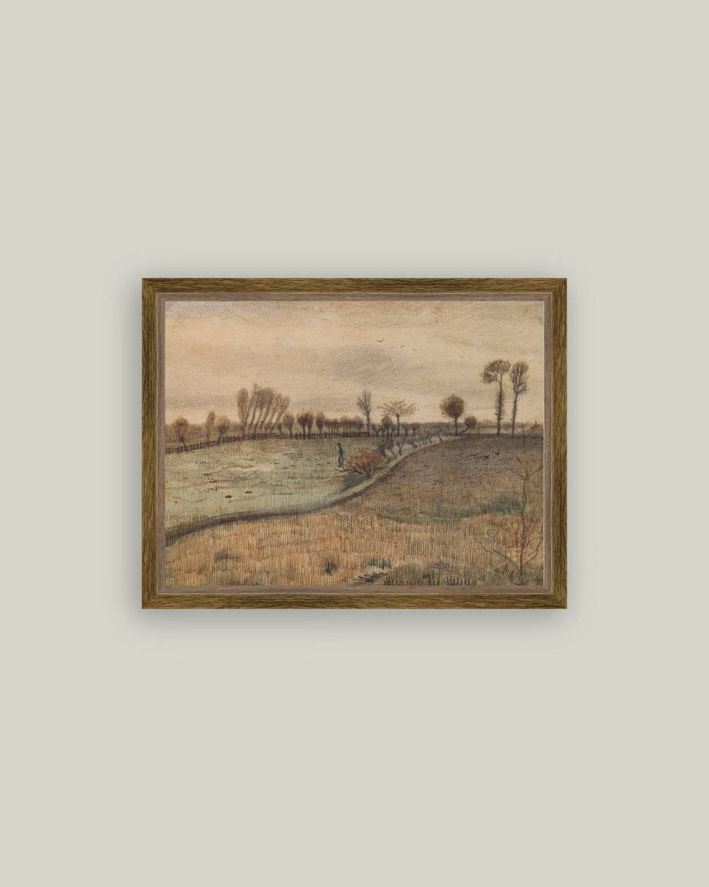 Pollard Willows Framed Antique Art