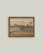 Pollard Willows Framed Antique Art