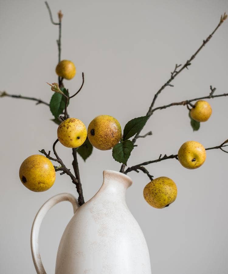 Yellow Apple Pear Stem 27"