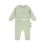 Dino Embroidered Baby Knit Jumpsuit