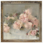 Pale Roses on Linen