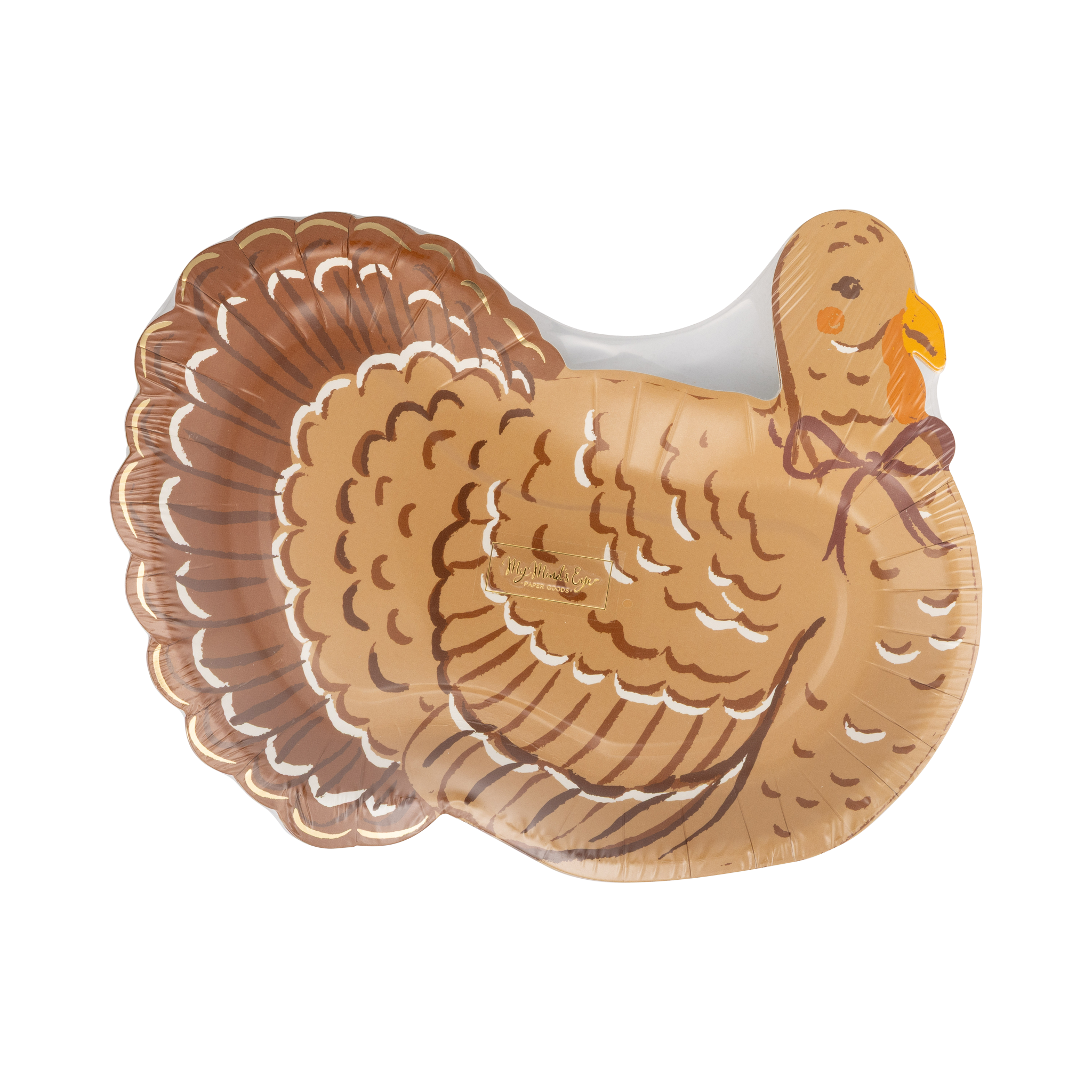 Harvest Turkey Shaped Paper Plates