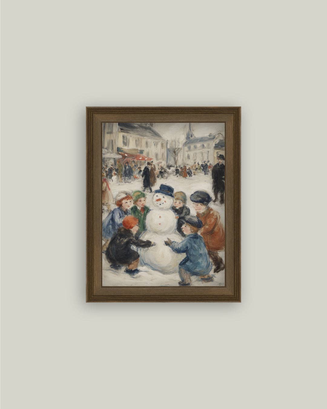 Snowman In The Square