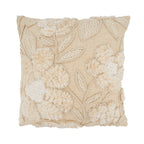 Embroidered Texture Floral Pillow