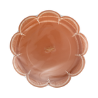 Scalloped Rust Paper Plates