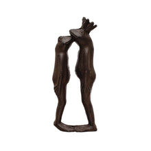 Cast Iron Kissing Frog Prince Figurine