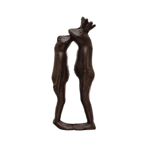 Cast Iron Kissing Frog Prince Figurine