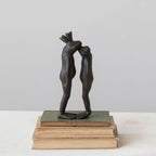 Cast Iron Kissing Frog Prince Figurine