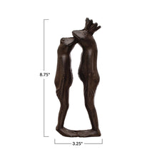 Cast Iron Kissing Frog Prince Figurine