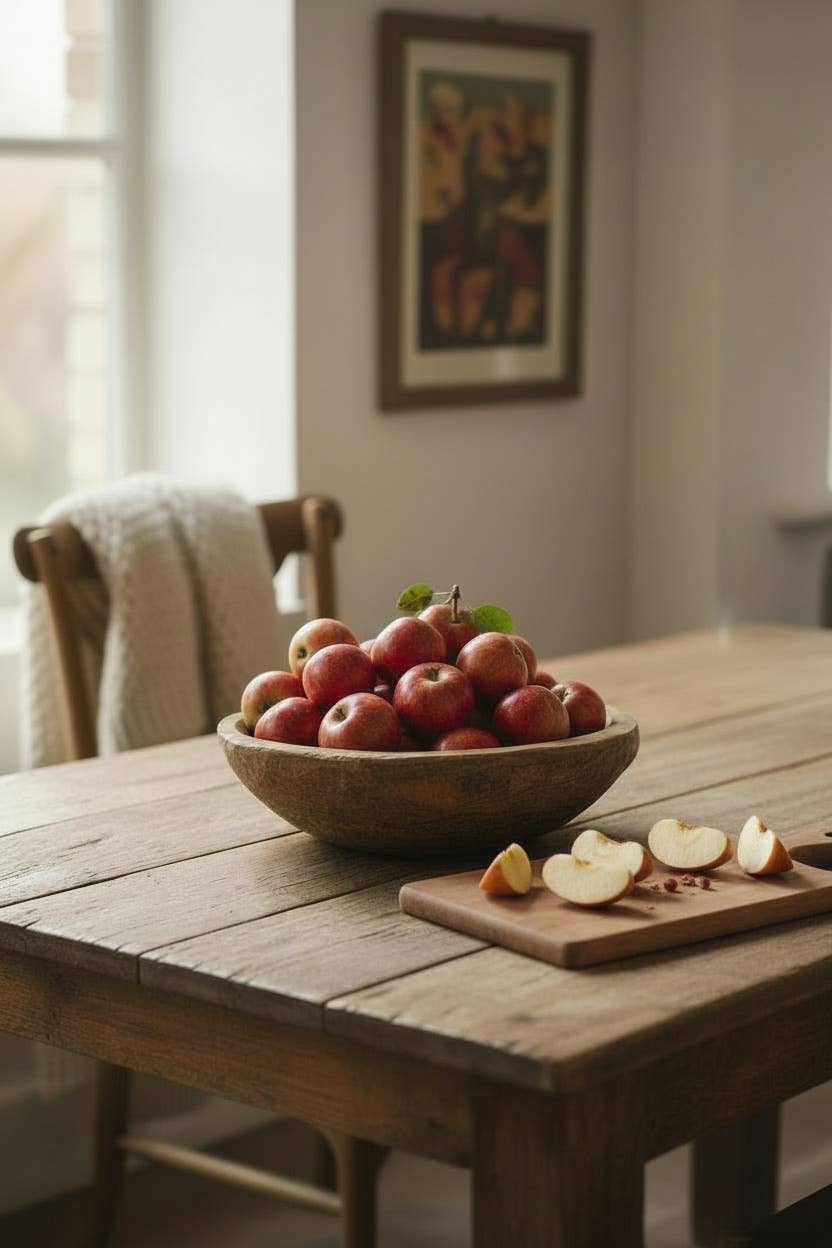Found Dough Bowl Natural Lg