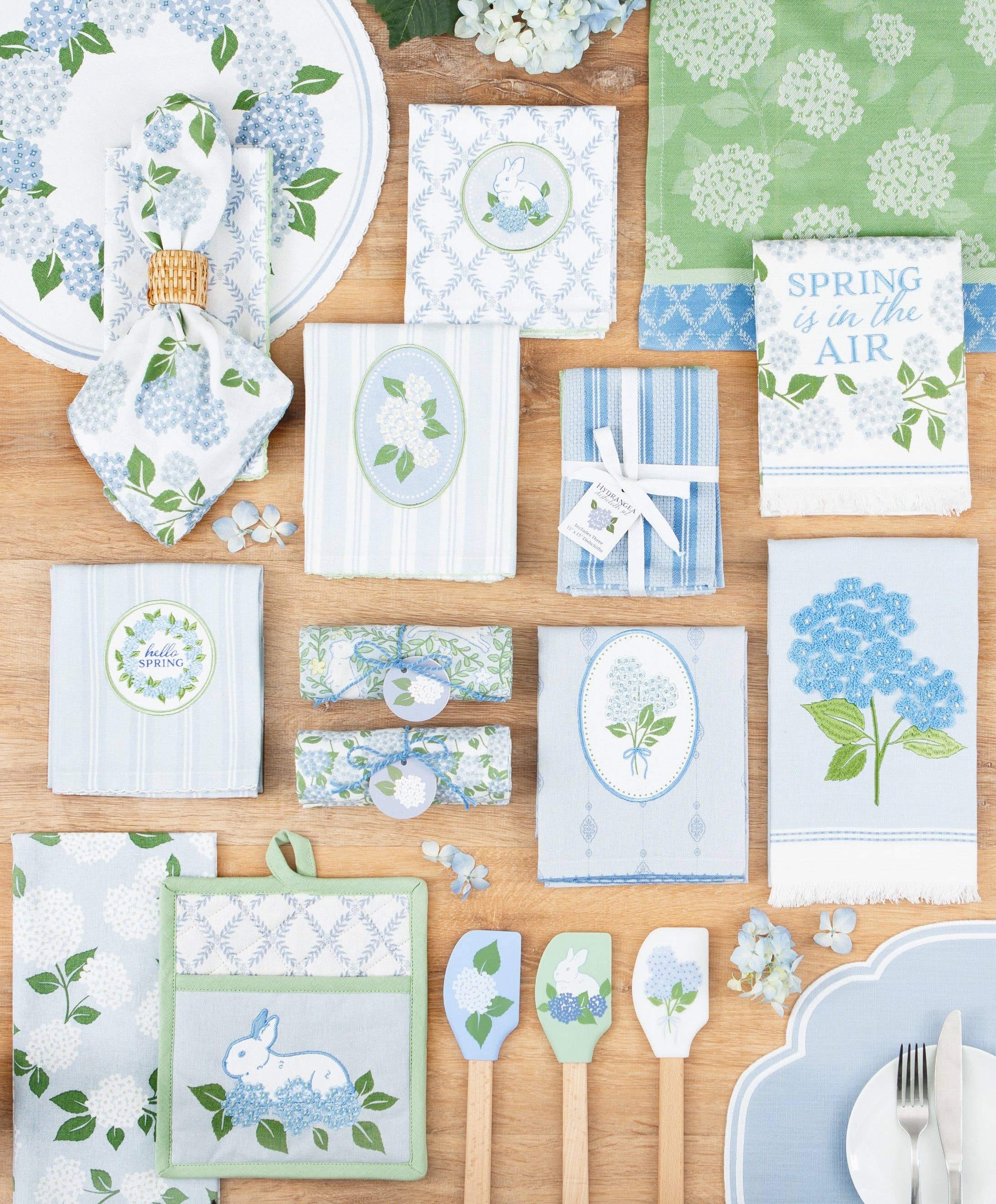 Hydrangea Garden Dishtowels Asst.