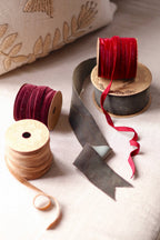 2" Velvet Ribbon on Spool - Deep Green