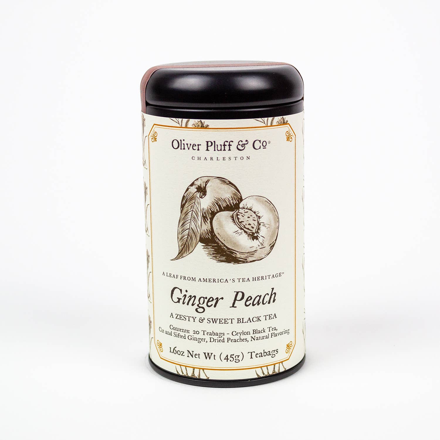 Ginger Peach Tea In Tin