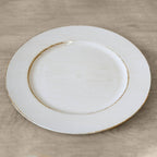 13" Woodland Charger - White Wash