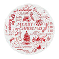 Merry Christmas Toile Dessert Plate