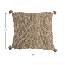 Chunky Knit Throw with Tassels