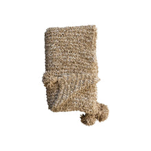 Chunky Knit Throw with Tassels
