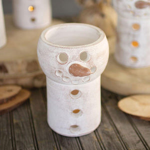 Clay Snowman Luminary