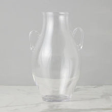 Clear Glass Amphora Flower Vase - Large