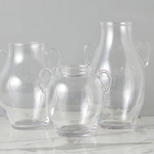 Clear Glass Amphora Flower Vase - Medium