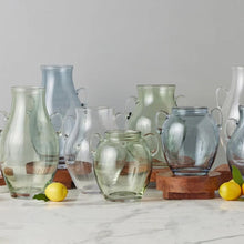 Clear Glass Amphora Flower Vase - Medium