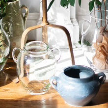 Clear Glass Amphora Flower Vase - Medium